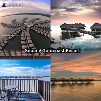 Sepang Goldcoast Resort overwater bungalows